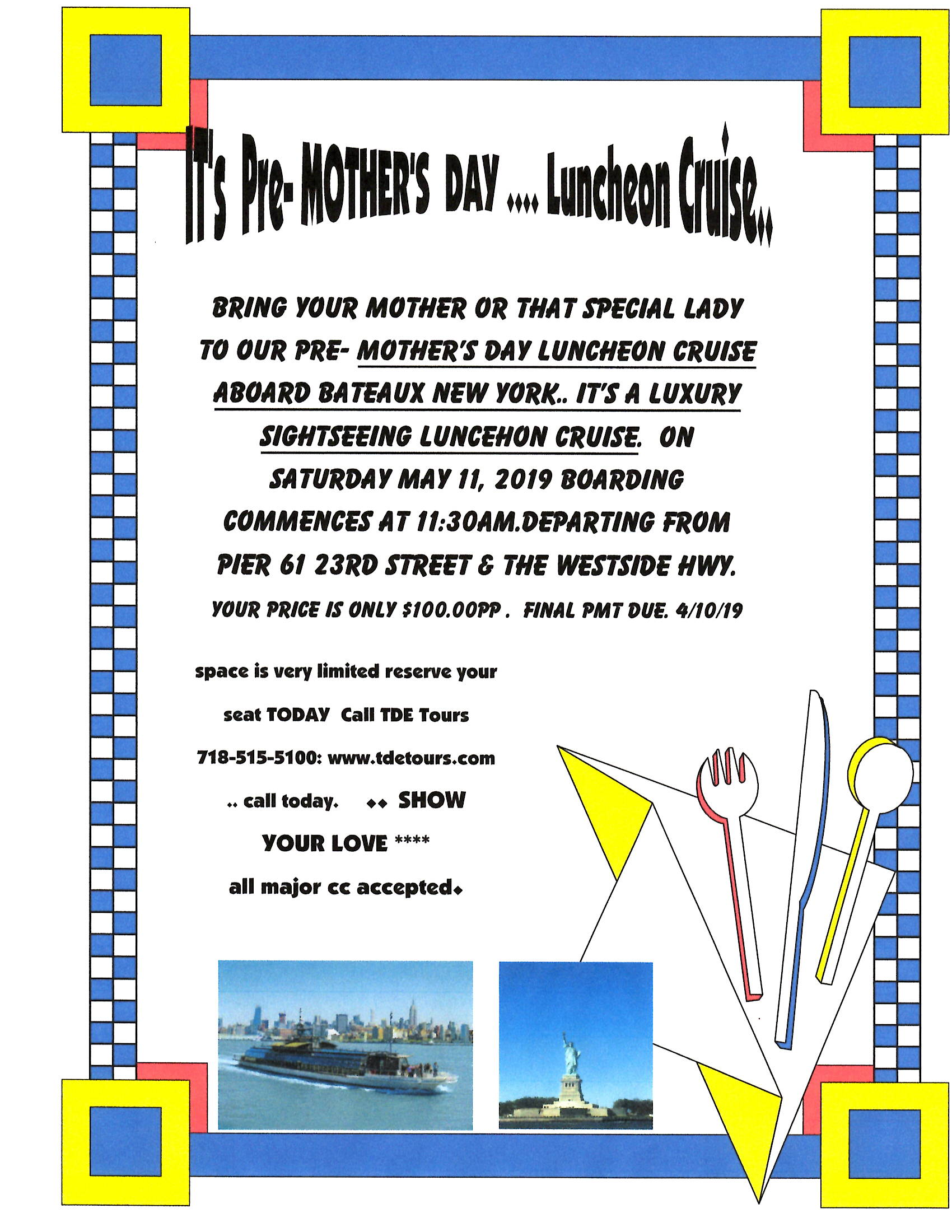 flyer to our calendar of  events