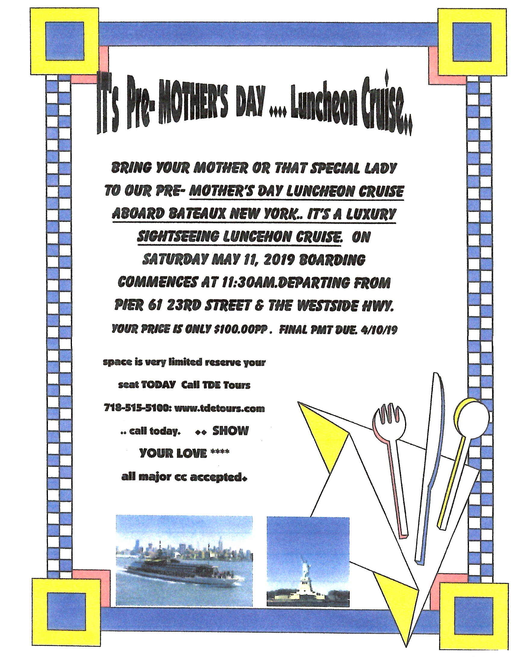 flyer to our calendar of  events